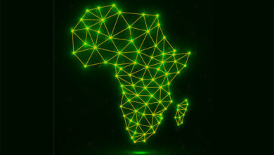 abstract-polygonal-africa-map-with-glowing-dots