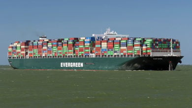 The containership Ever Given. Credit: Shutterstock/Martin Lueke