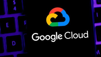 Smart phone with the Google Cloud logo is a Google web platform. United States, California January 21, 2020