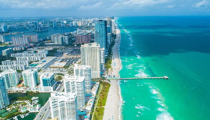 Aerial,View,Of,Sunny,Isles,Beach.,Miami.,Florida.,Usa.