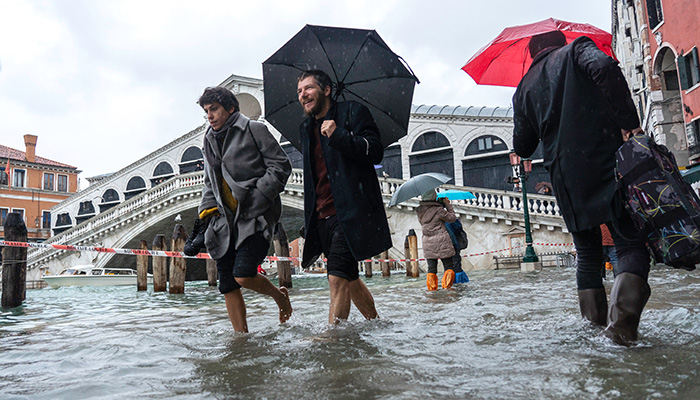 Flooding in Venice, Italy. Credit: Shutterstock/Ihor Serdyukov
