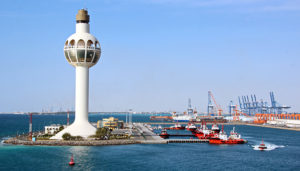 Port of Jeddah, Saudi Arabia.