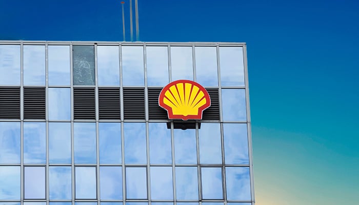 ROTTERDAM, NETHERLANDS - May 9, 19: Shell building in Rotterdam. Royal Dutch Shell plc, is a Britishâ€“Dutch multinational oil and gas company headquartered in the Netherlands