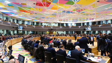 Brussels, Belgium. 14th May 2019. Meeting of EU defense ministers at the EU headquarters.