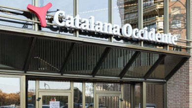 VALENCIA, SPAIN - DECEMBER 20, 2021: Catalana Occidente is a Spanish insurance company