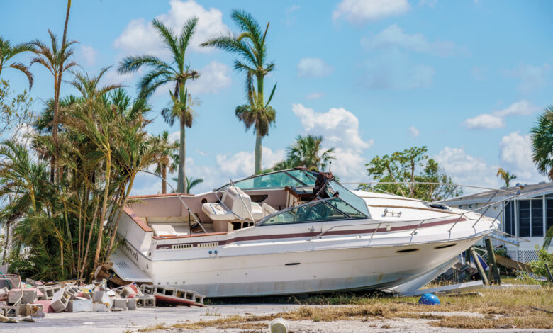 The aftermath of Hurricane Ian in Florida, USA, October 2022