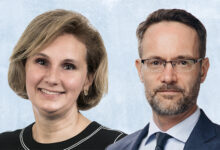 Corinne Southarewsky, chief claims and distribution officer, APAC & Europe at AXA XL, and Etienne Champion, chief underwriting officer, APAC & Europe at AXA XL
