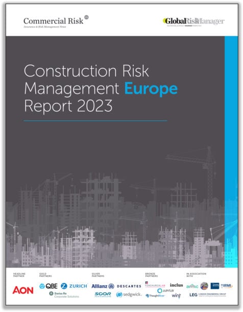 Cover for Construction Risk Management Europe Report 2023