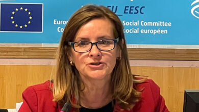 ETUC deputy general secretary Isabelle Schömann