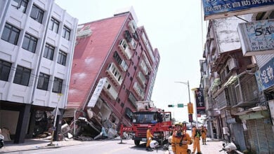 Uranus Building, Taiwan, damaged by the 3 April 2024 earthquake
